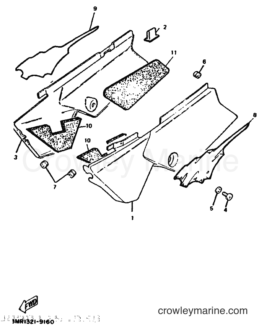 1991 Scooter DT50R - DT50R (3MN2) [999] - SIDE COVER