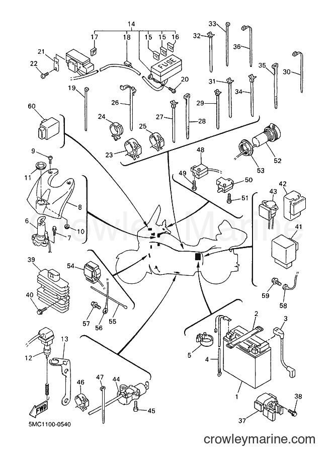 Yamaha Motors XVZ13TFL (5MC3) [010] - ELECTRICAL 1