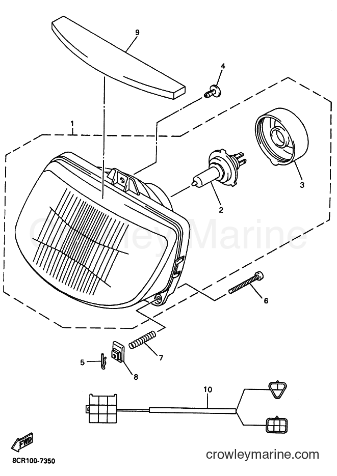 Yamaha Motors VX600XT (8CR2) [020] - HEADLIGHT