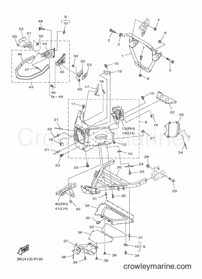 Yamaha Motors SRV10ML3 (8LL2) [010] - FRAME 1