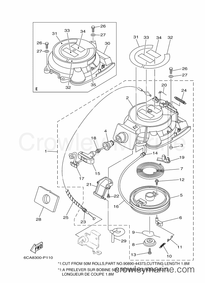Yamaha Motors F9.9HEL (6CA8) [150] - STARTER