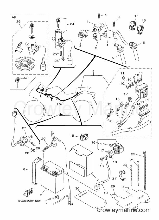 2016 Sport Bike YZF-R3A - YZF-R3A (B02B) [010] - ELECTRICAL 1