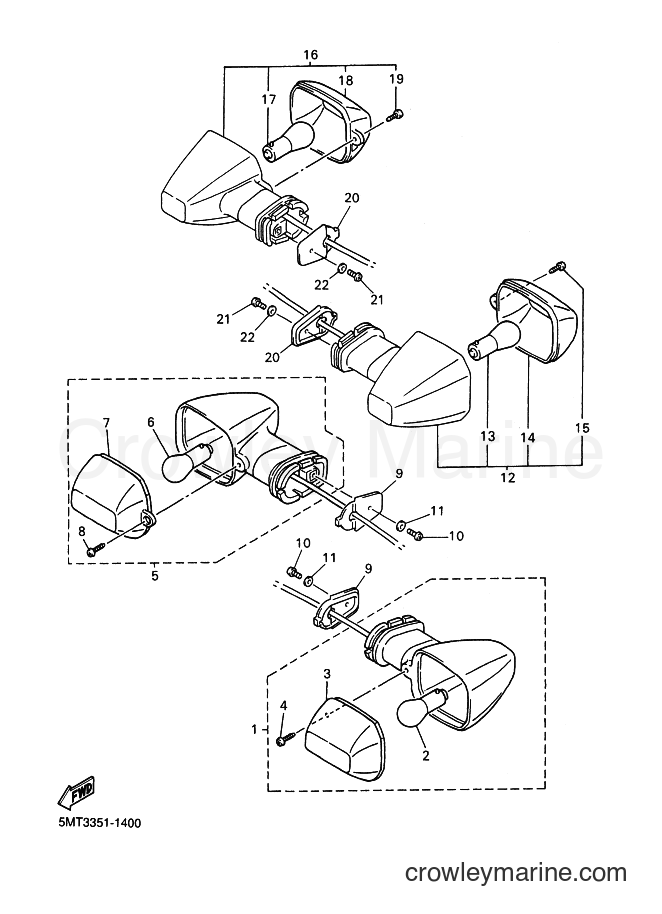 2001 Sport Bike YZF-R6 - YZF-R6 (5MT1) [010] - FLASHER LIGHT