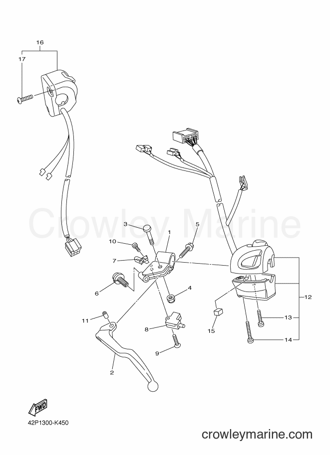 2012 Street Bike FZ8-SA - FZ8-SA (1BD2) [010] - HANDLE SWITCH & LEVER