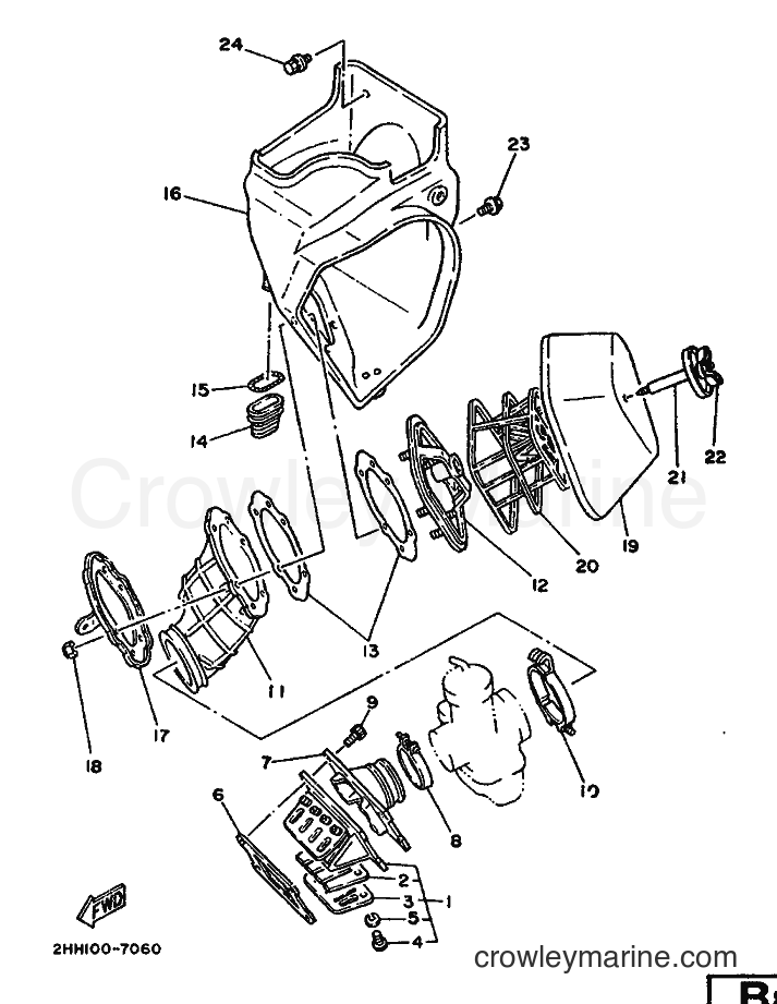 1987 Dirt Bike YZ250 - YZ250 (2HH) [999] - INTAKE
