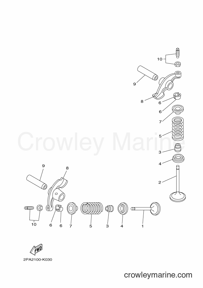 2011 ATV YFM125R - YFM125R (2PA2) [010] - VALVE