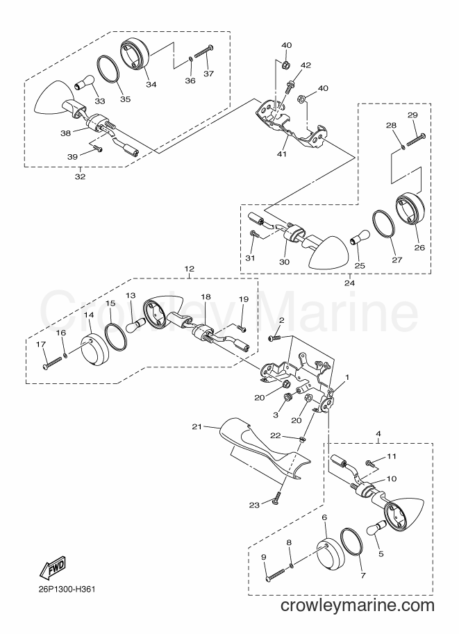 Yamaha Motors XVS950A (26P1) [010] - FLASHER LIGHT