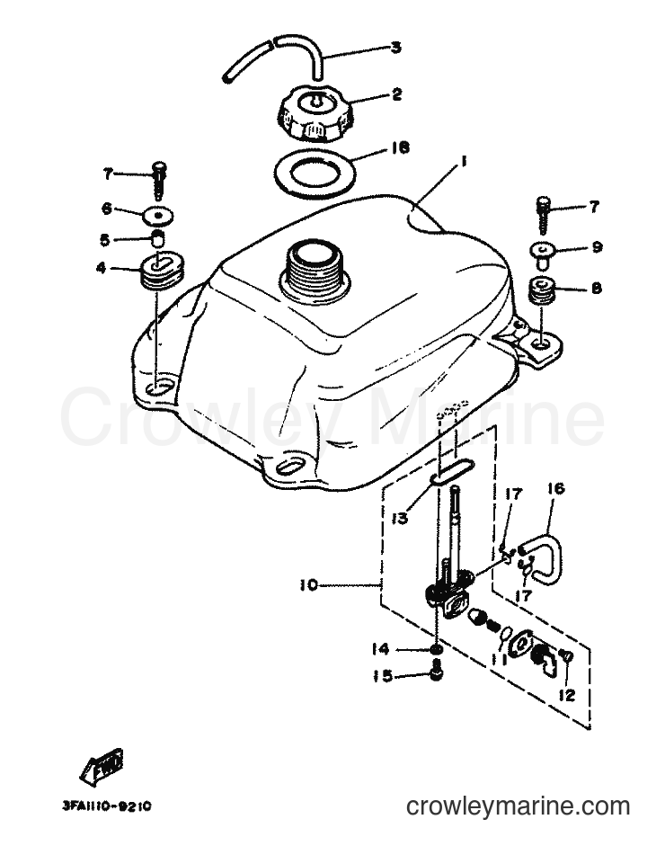 1990 ATV YFA1 - YFA1 (3FA4) [010] - FUEL TANK