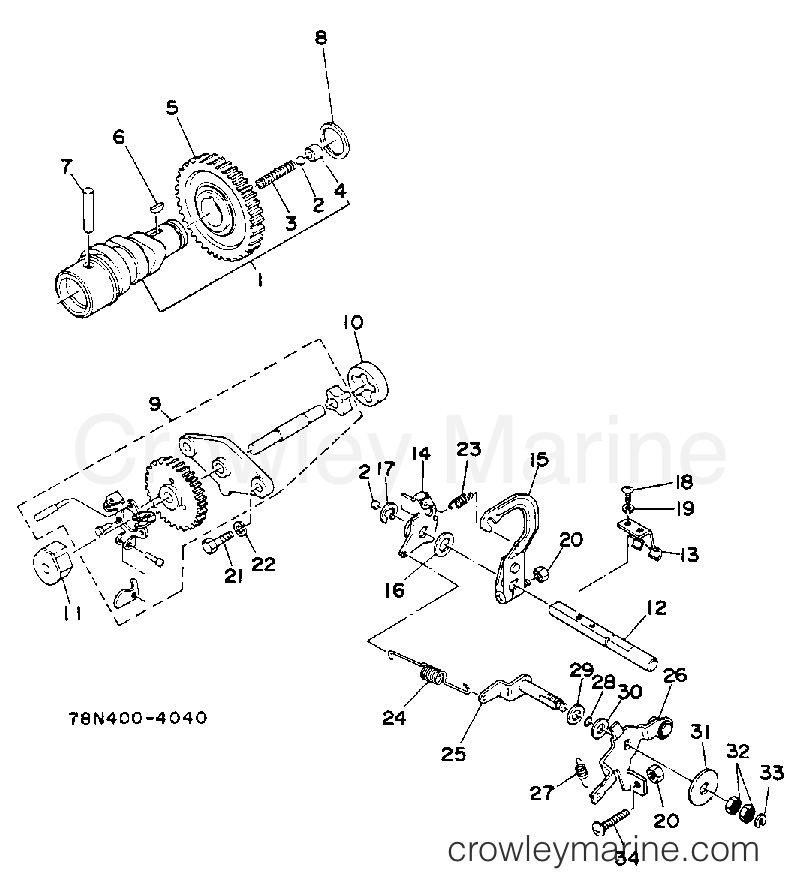 Yamaha Motors EDA5000DVE - CAMSHAFT GOVERNOR