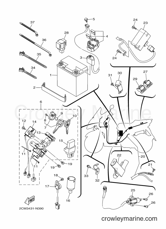 Yamaha Motors MW125 (2CM8) [010] - ELECTRICAL 1