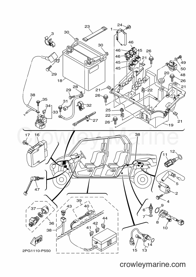 Yamaha Motors YXC700 (2PG2) [010] - ELECTRICAL 1