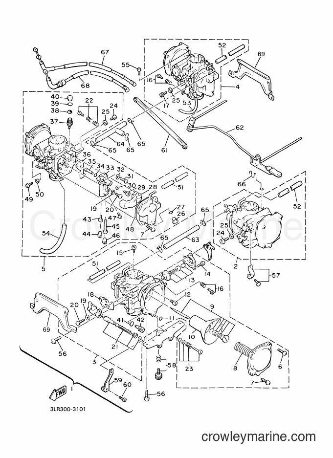 Yamaha Motors VMX12 (3LRD) [010] - CARBURETOR