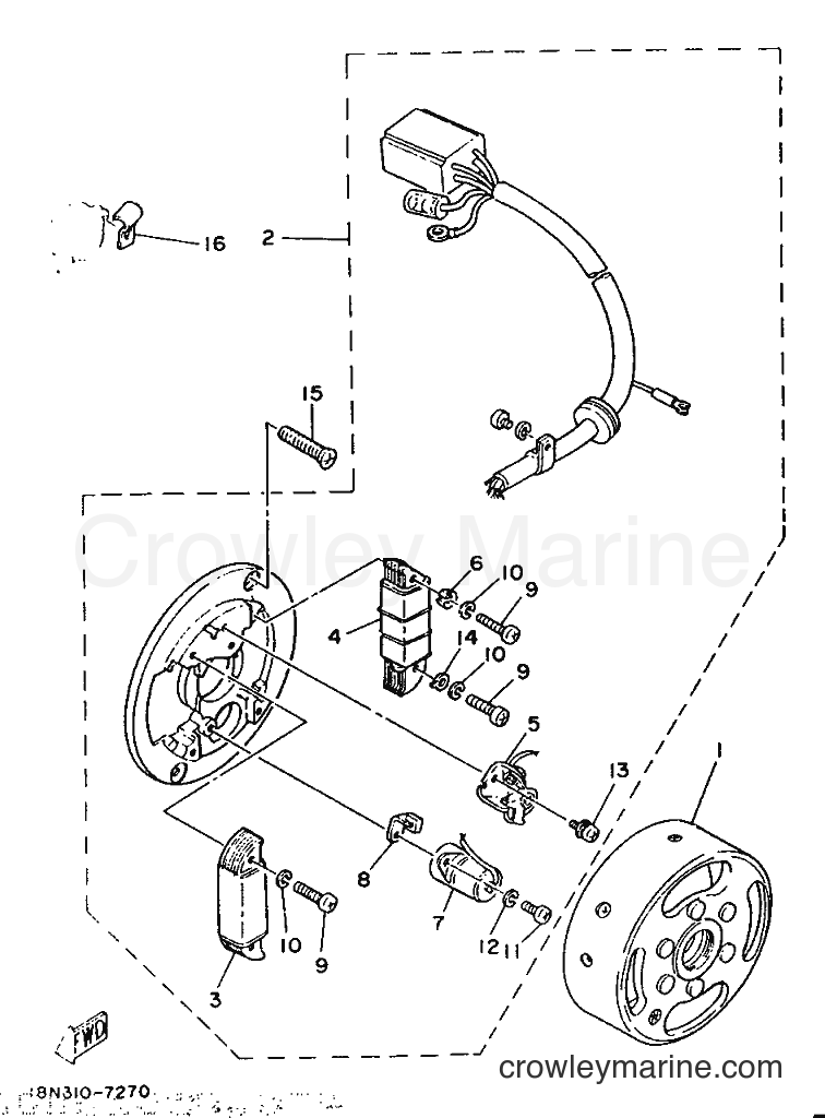 1987 Street Bike YB100 - YB100 (18N) [999] - GENERATOR