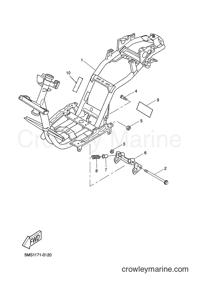 Yamaha Motors CW50 (5MS2) [010] - FRAME