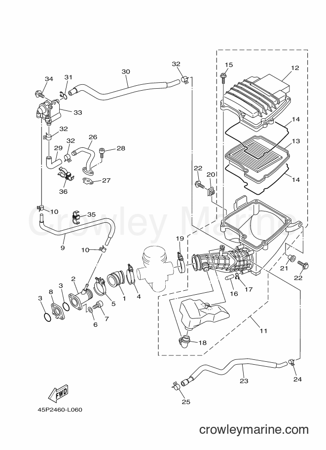 2012 Street Bike FZ16 - FZ16 (45P2) [010] - INTAKE