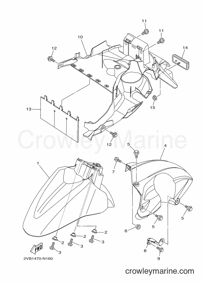 2018 Scooter XC115F - XC115F (BL74) [010] - FENDER