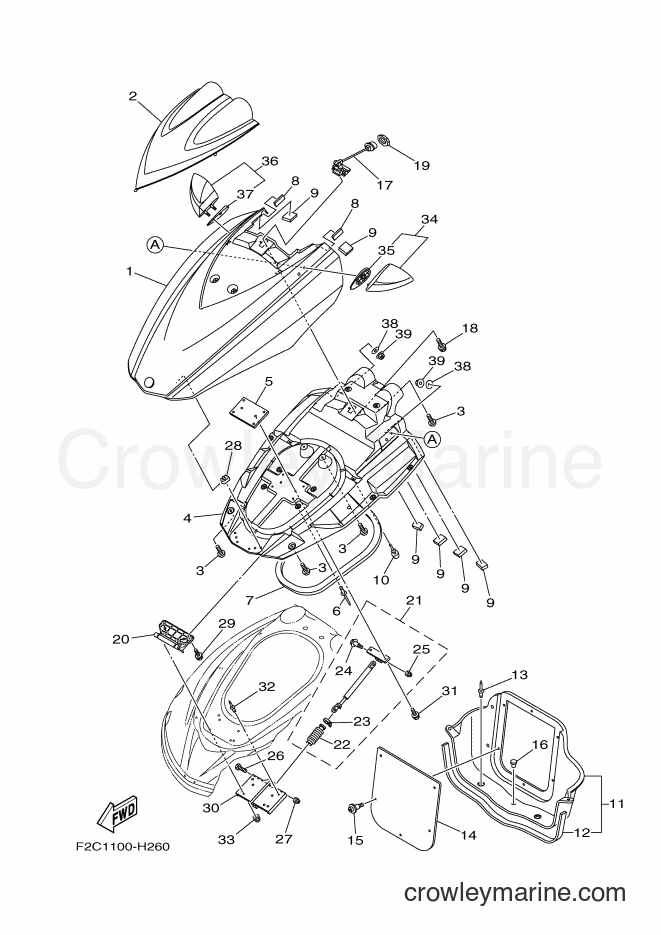 Yamaha Motors GX1800A (F2CD) [020] - ENGINE HATCH 2