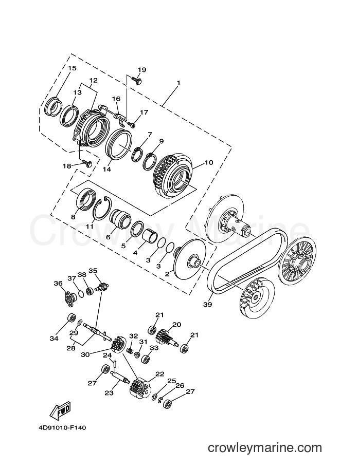 2016 Maxi-Scooter YP250 - YP250 (4D97) [010] - CLUTCH