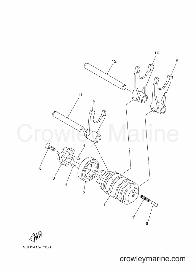 2017 Street Bike YS125-5C - YS125-5C (BT41) [050] - SHIFT CAM & FORK