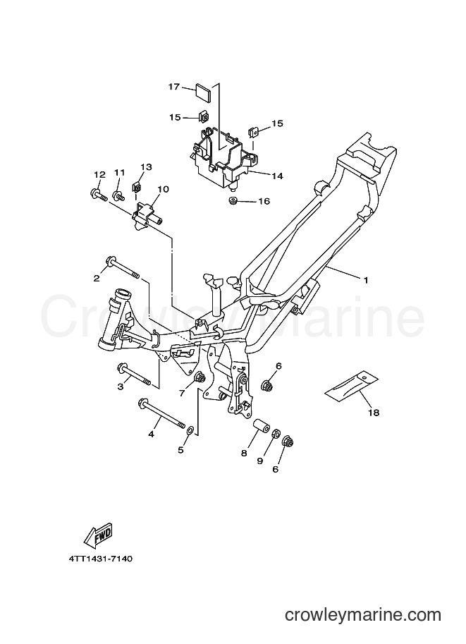 1998 Scooter JZ120B - JZ120B (4TT2) [010] - FRAME