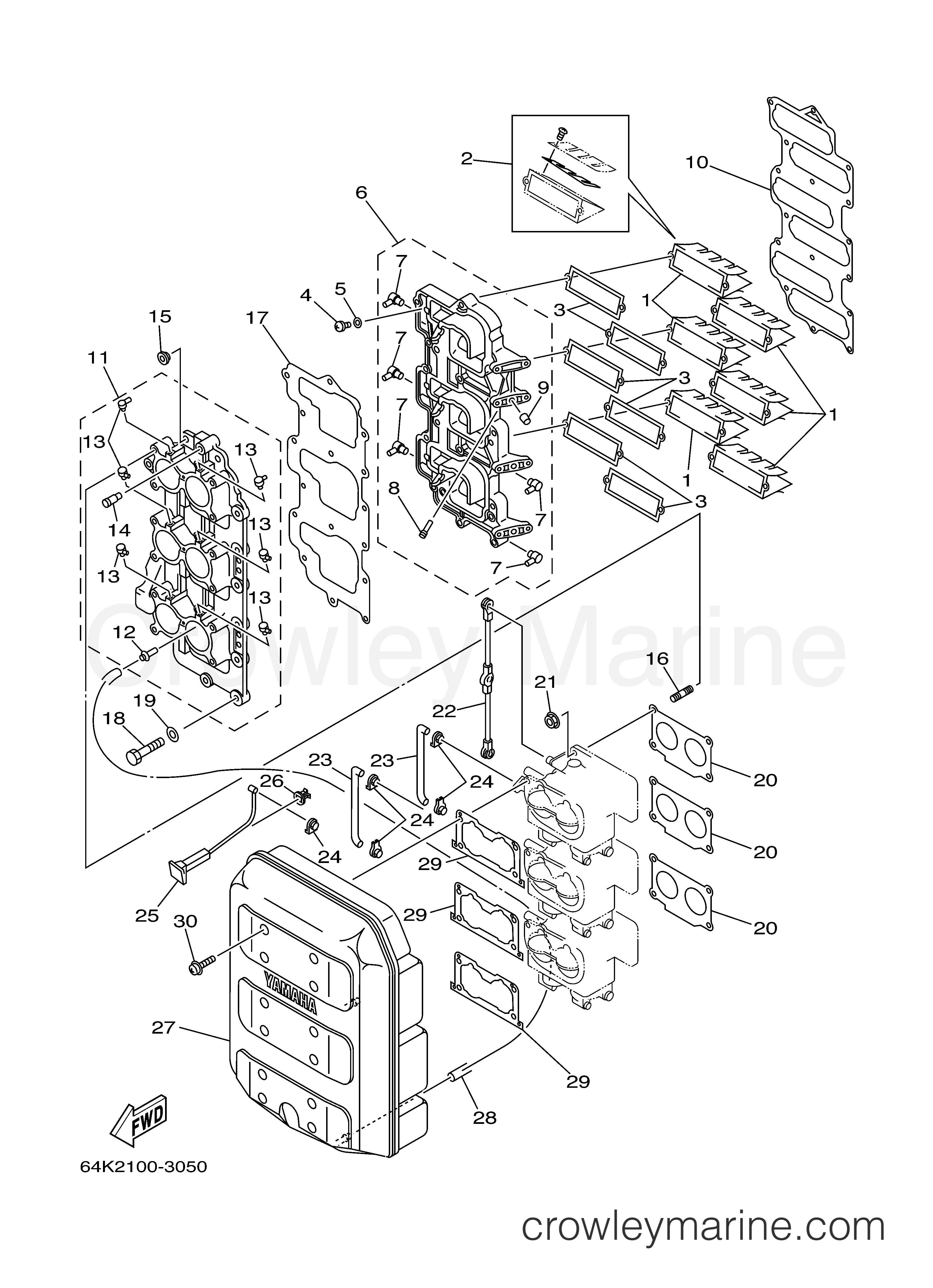 Yamaha Motors V150TLR - INTAKE
