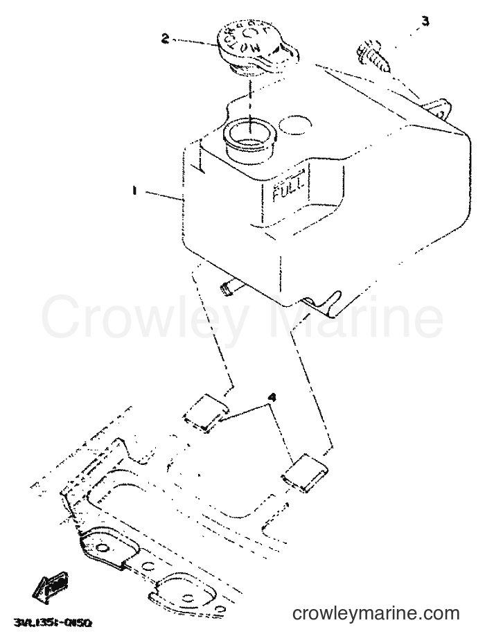 1998 Scooter CW50 - CW50 (4VVH) [010] - OIL TANK