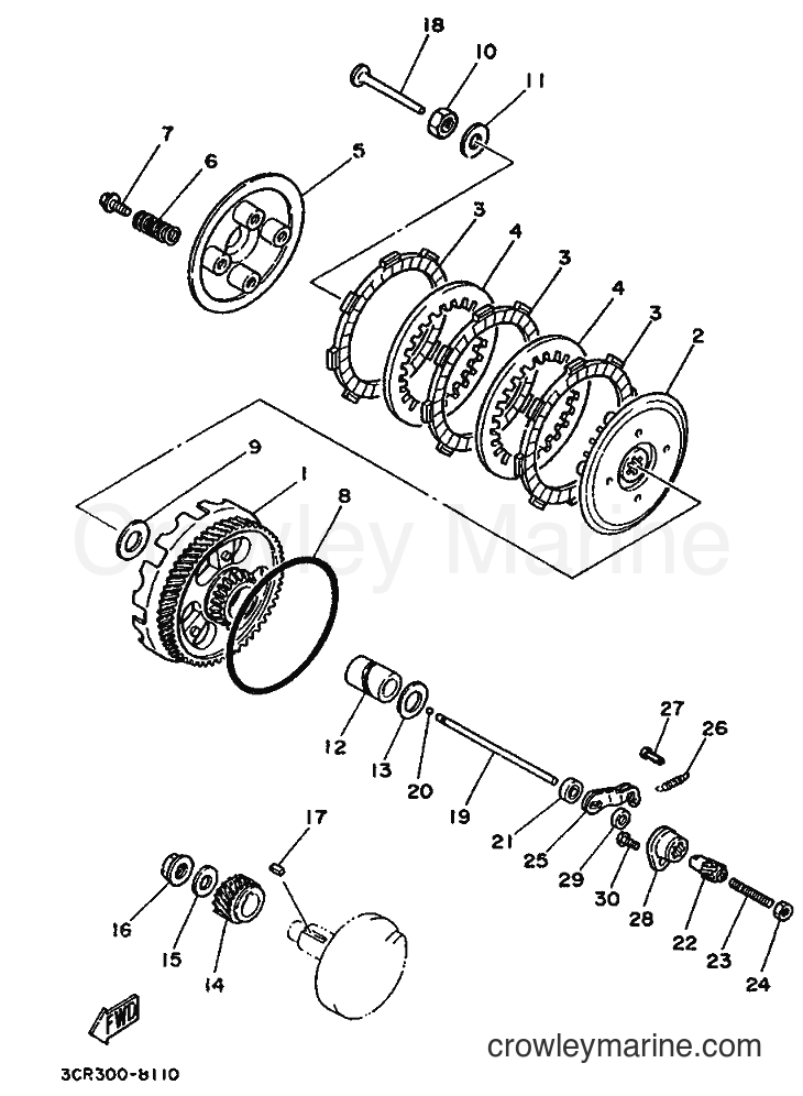 Yamaha Motors YSR80 (3VU3) [010] - CLUTCH
