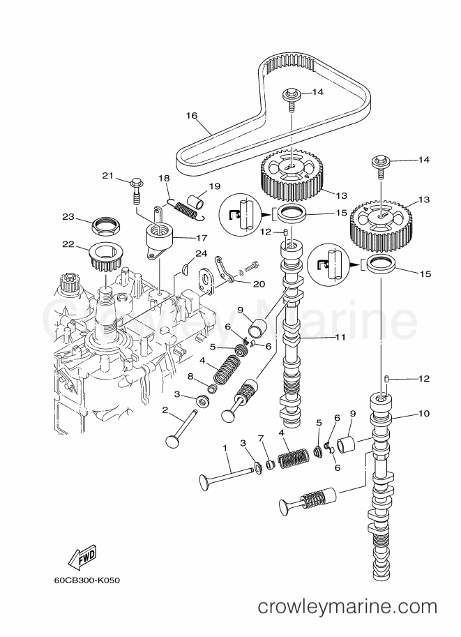 Yamaha Motors F100BET (60CC) [100] - VALVE
