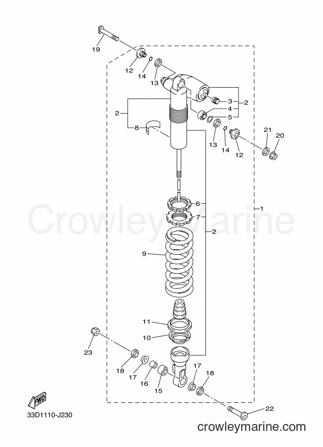 Yamaha Motors YZ450F (33D1) [010] - REAR SUSPENSION