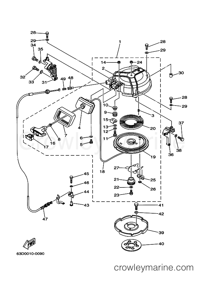 Yamaha Motors 40V (63D0) [020] - STARTER