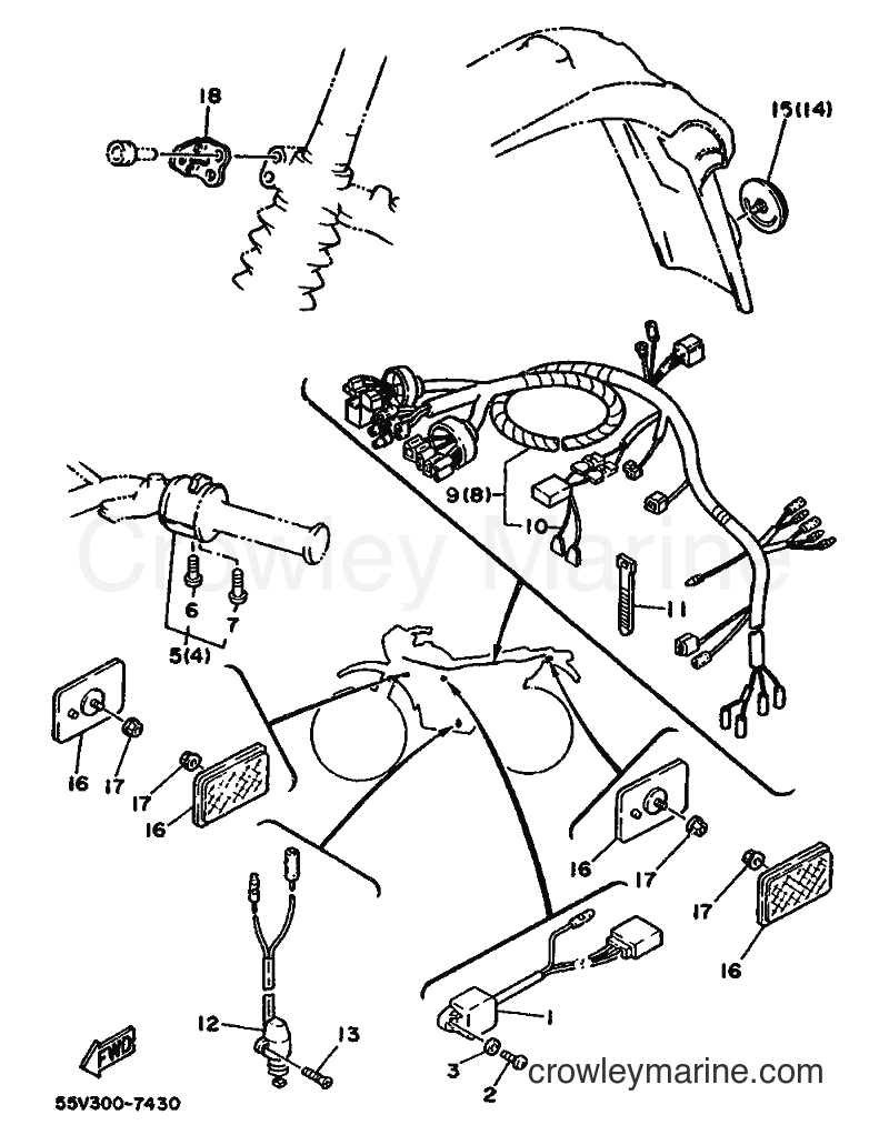 1987 Dirt Bike XT350 - XT350 (55V0) [060] - ALTERNATE FOR ELECTRICAL