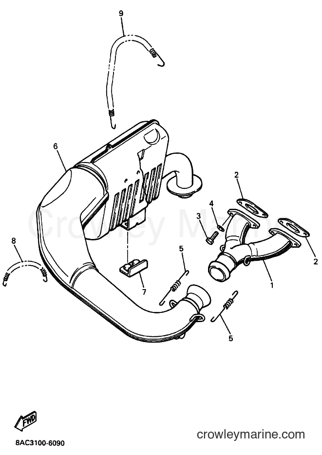2003 Snowmobile VK540E-3 - VK540E-3 (8ACB) [040] - EXHAUST