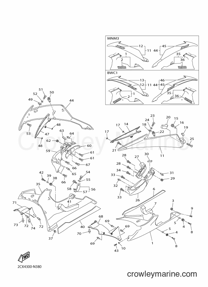 Yamaha Motors YZF-R6 (2CX4) [060] - COWLING 2