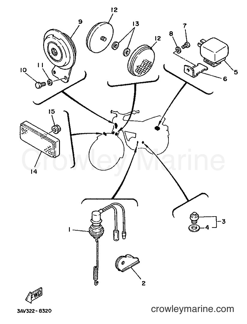 1988 Scooter FS1 - FS1 (3AV) [999] - ELECTRICAL 2