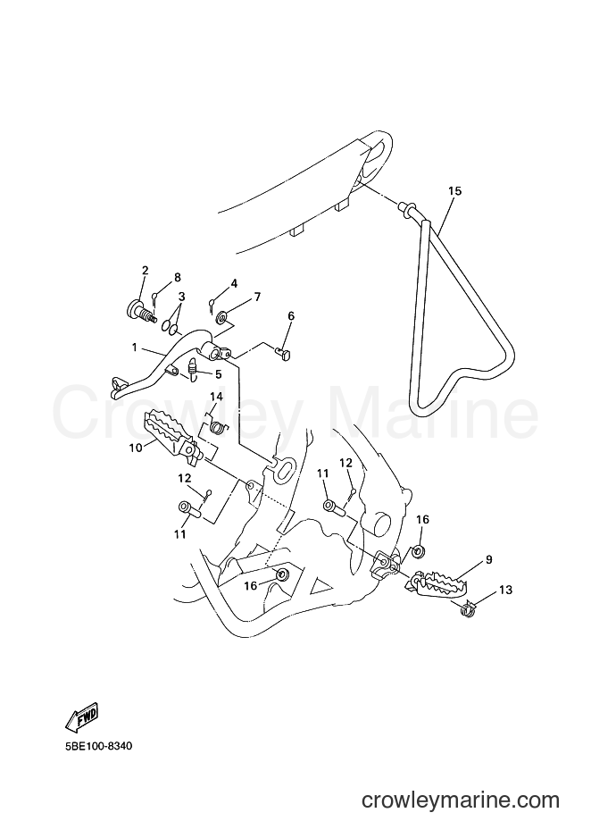 1998 Dirt Bike YZ400F - YZ400F (5BE2) [060] - STAND & FOOTREST
