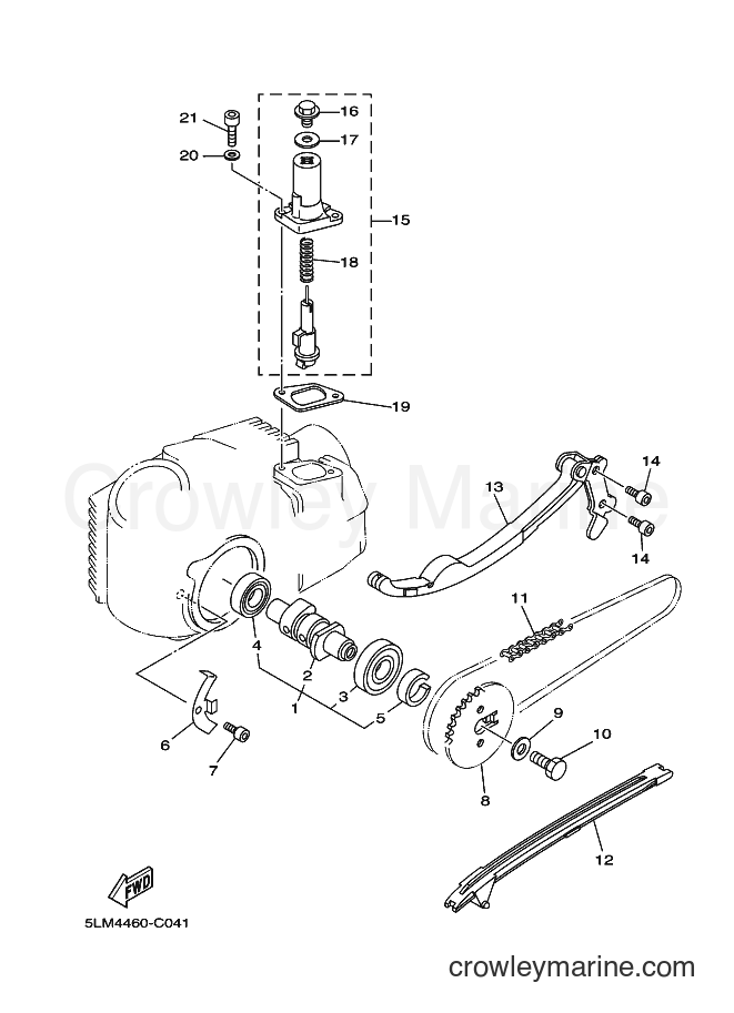 2004 Scooter T105E - T105E (5ER6) [010] - CAMSHAFT & CHAIN