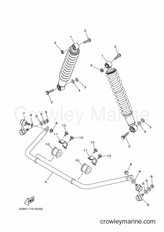 2017 ATV YFM700FWBD - YFM700FWBD (2SMD) [010] - REAR SUSPENSION
