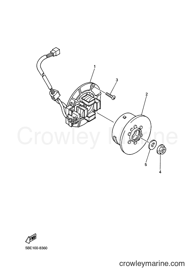 2001 Dirt Bike YZ426F - YZ426F (5JG6) [080] - GENERATOR