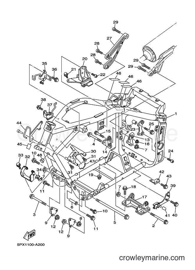 Yamaha Motors XV1700PC (5PX4) [010] - FRAME
