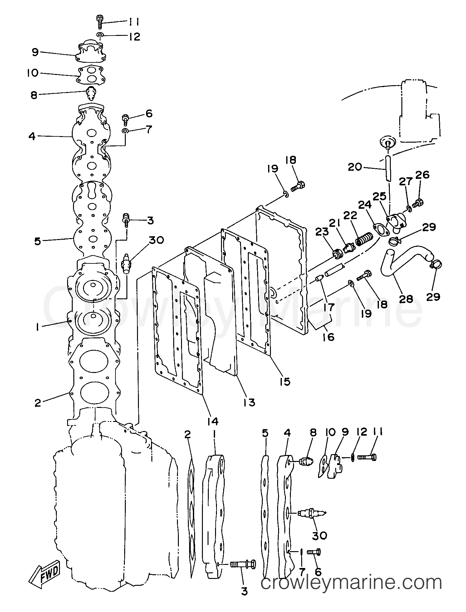 Yamaha Motors C150TLRX - CYLINDER CRANKCASE 2