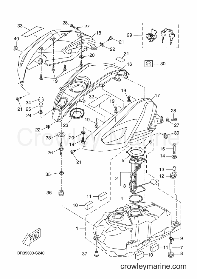 Yamaha Motors MT125-A (BR35) [050] - FUEL TANK