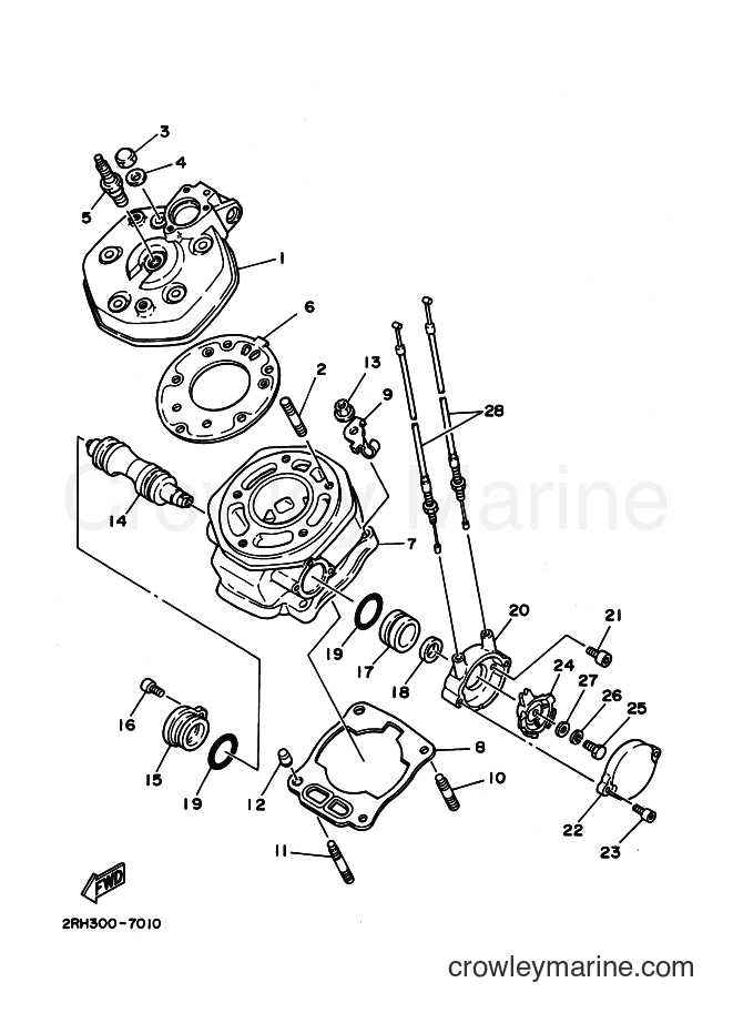 Yamaha Motors TZR125 (2RN) [999] - CYLINDER