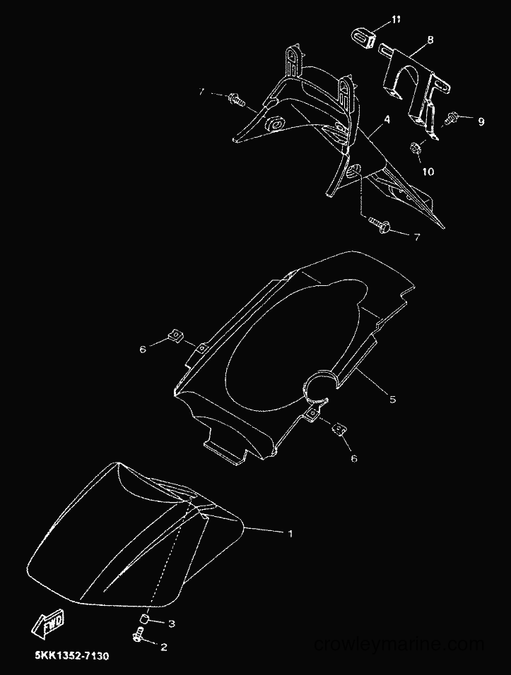 1999 Scooter YN100 - YN100 (5KK1) [99C] - FRONTAL DELANTERO