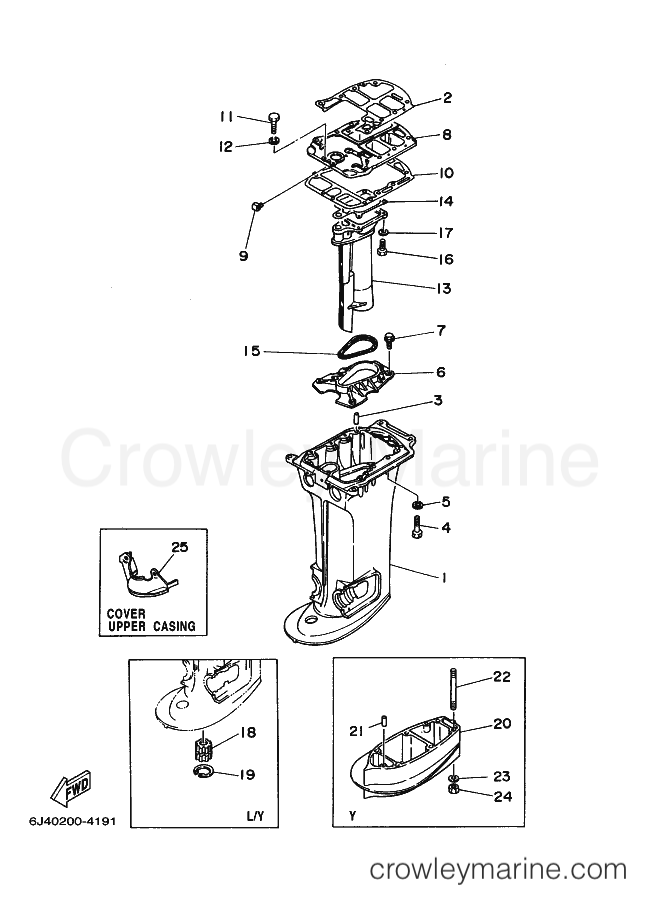 Yamaha Motors E40GMH (6F62) [060] - UPPER CASING 1
