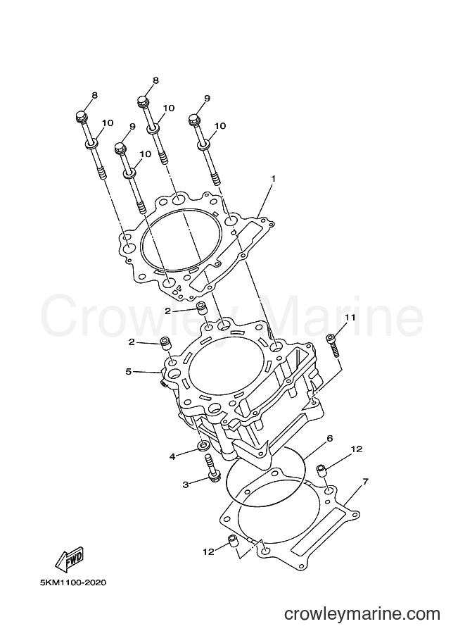 2002 ATV YFM660FWA - YFM660FWA (5KM2) [010] - CYLINDER