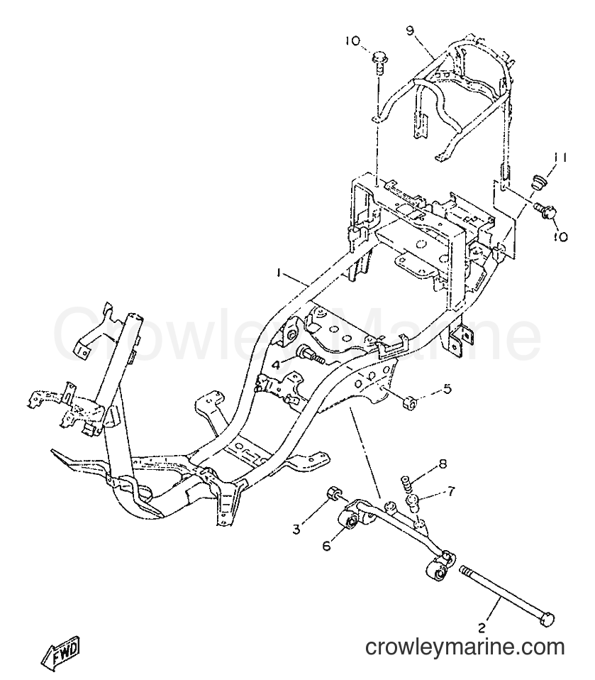 1996 Scooter YA50M - YA50M (3UG1) [999] - FRAME