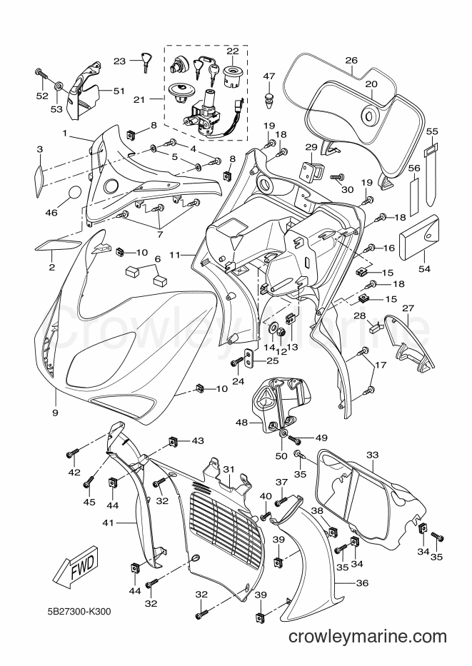 Yamaha Motors VP250 (5B29) [010] - LEG SHIELD