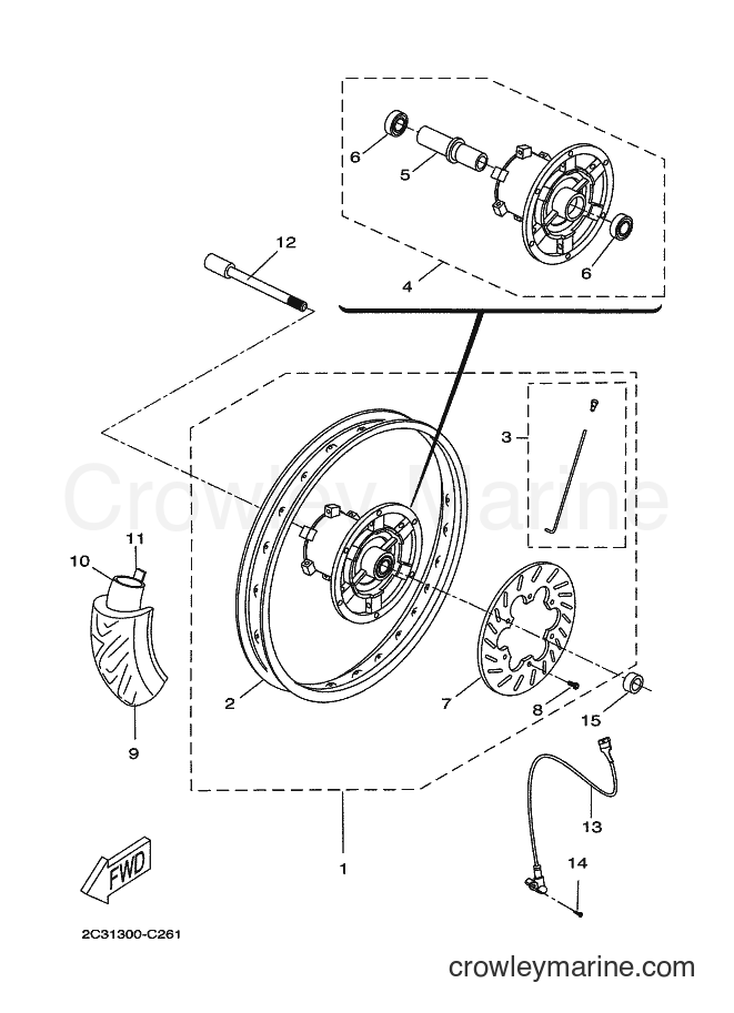 Yamaha Motors DT50R (2C2E) [010] - FRONT WHEEL 2