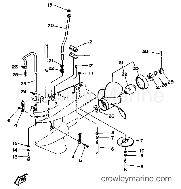 Yamaha Motors PR50LF - LOWER DRIVE 2
