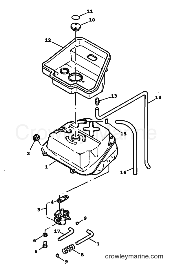 1999 Scooter YW100 - YW100 (4VPG) [010] - FUEL TANK